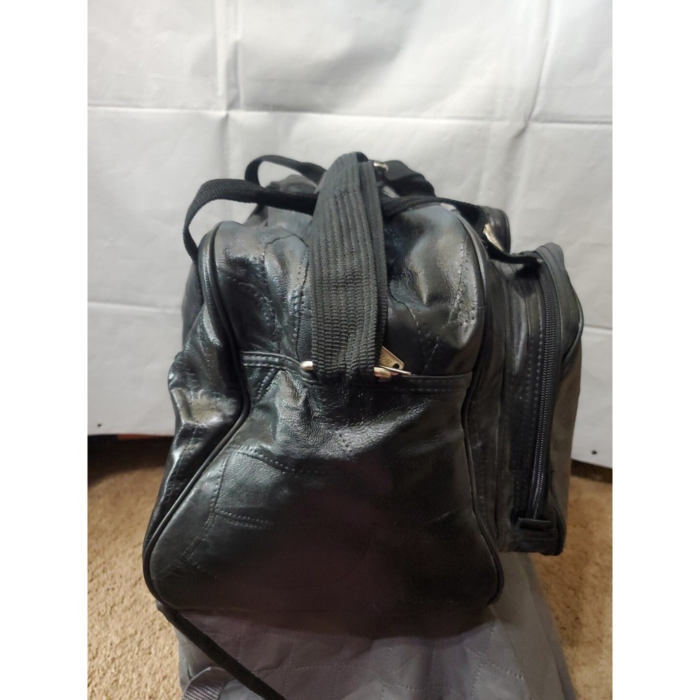 Seville Leather Weekend Leather Patchwork Black D… - image 4